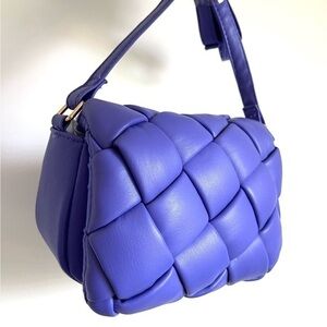 Purple Quilted Purse With Long Adjustable Straps | Women’s